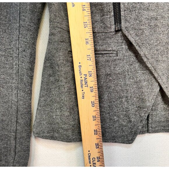 Cabi Womens Asymmetrical Zip Knit Jacket XS Gray - Picture 5 of 12